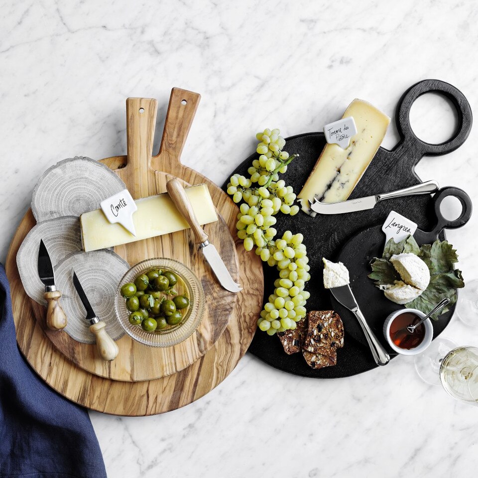 Black Wood Round Cheese Boards Williams Sonoma Australia